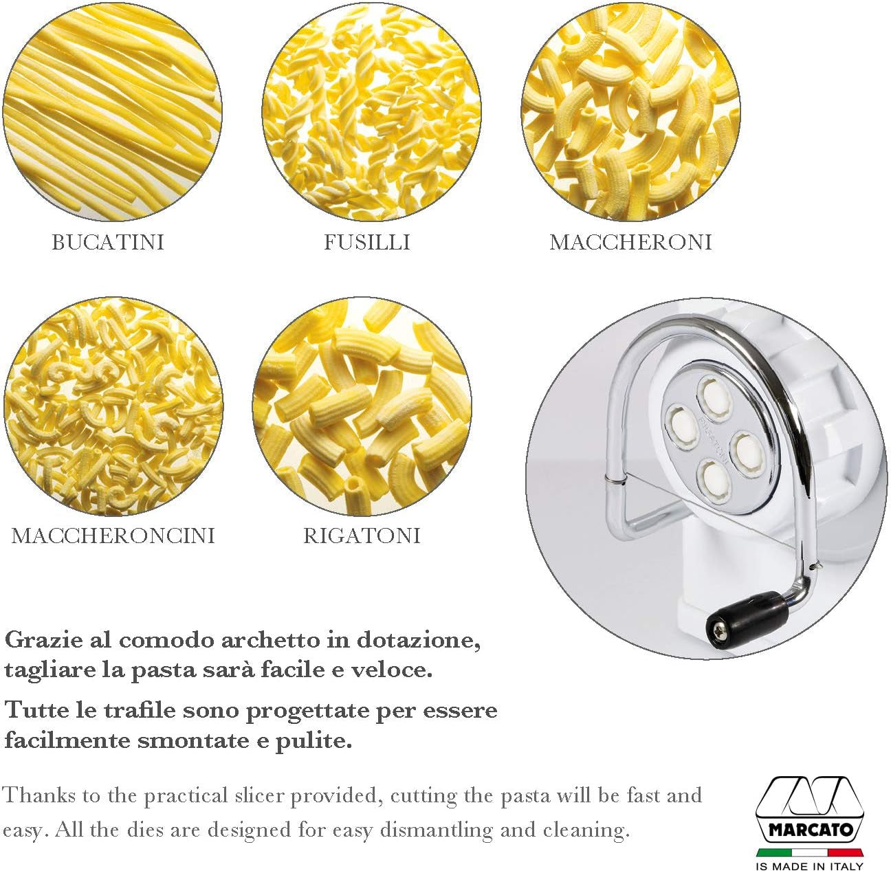 Marcato Regina Pasta Maker, White