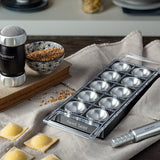 Marcato Atlas Tablet Pasta Maker, Made in Italy, Makes 10 Raviolis, Black