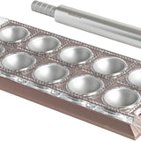 Marcato Atlas Tablet Pasta Maker, Made in Italy, Makes 10 Raviolis, Powder Pink