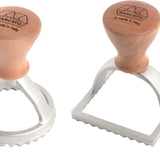 Marcato Classic Ravioli Maker Stamp Kit, Round + Square, 2.25-Inch