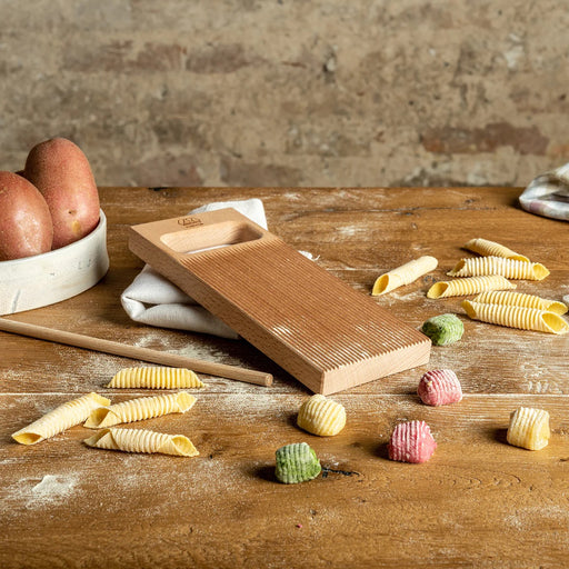 Marcato Gnocchi Board with Garganelli Rod, Made in Italy