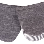 KAF Home Strada Mini Mitts, Set of 2, Black