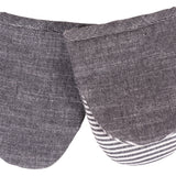 KAF Home Strada Mini Mitts, Set of 2, Black