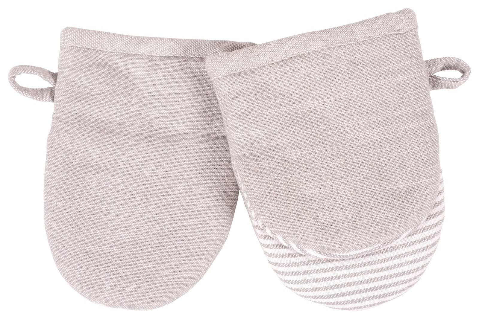 KAF Home Strada Mini Mitts, Set of 2, Gray