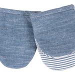 KAF Home Strada Mini Mitts, Set of 2, Blue