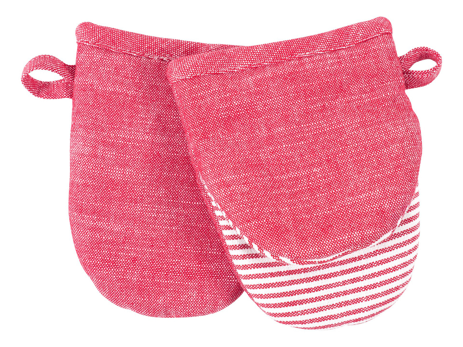KAF Home Strada Mini Mitts, Set of 2, Red