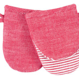 KAF Home Strada Mini Mitts, Set of 2, Red