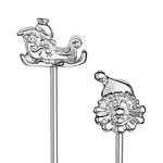 Prodyne Holiday Stainless Steel Cocktail Picks, Set of 6