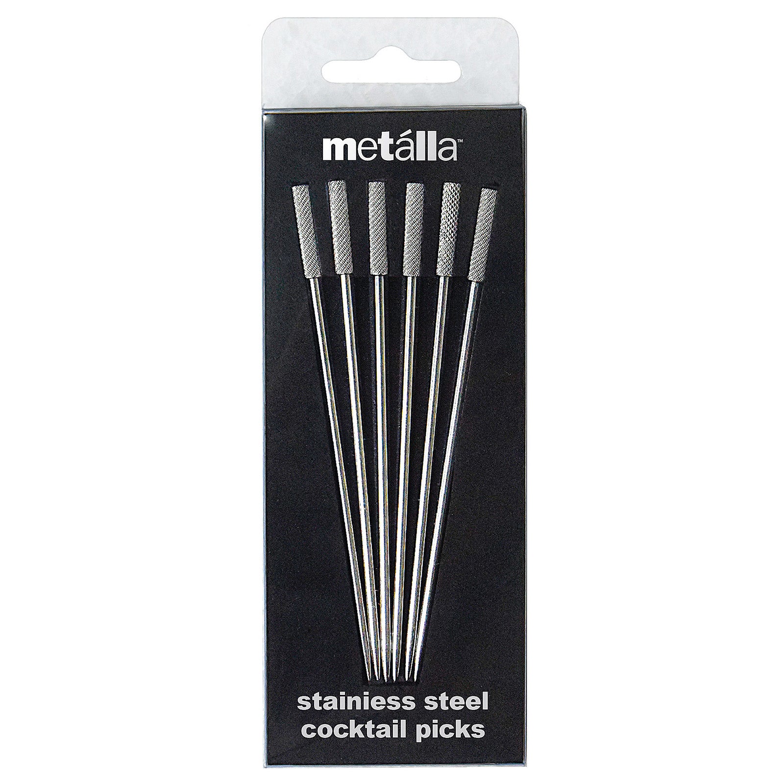 Prodyne Stainless Steel Classic Cocktail Picks, Set of 6