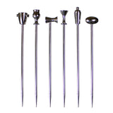 Prodyne Stainless Steel Legacy Martini Picks, Set of 6
