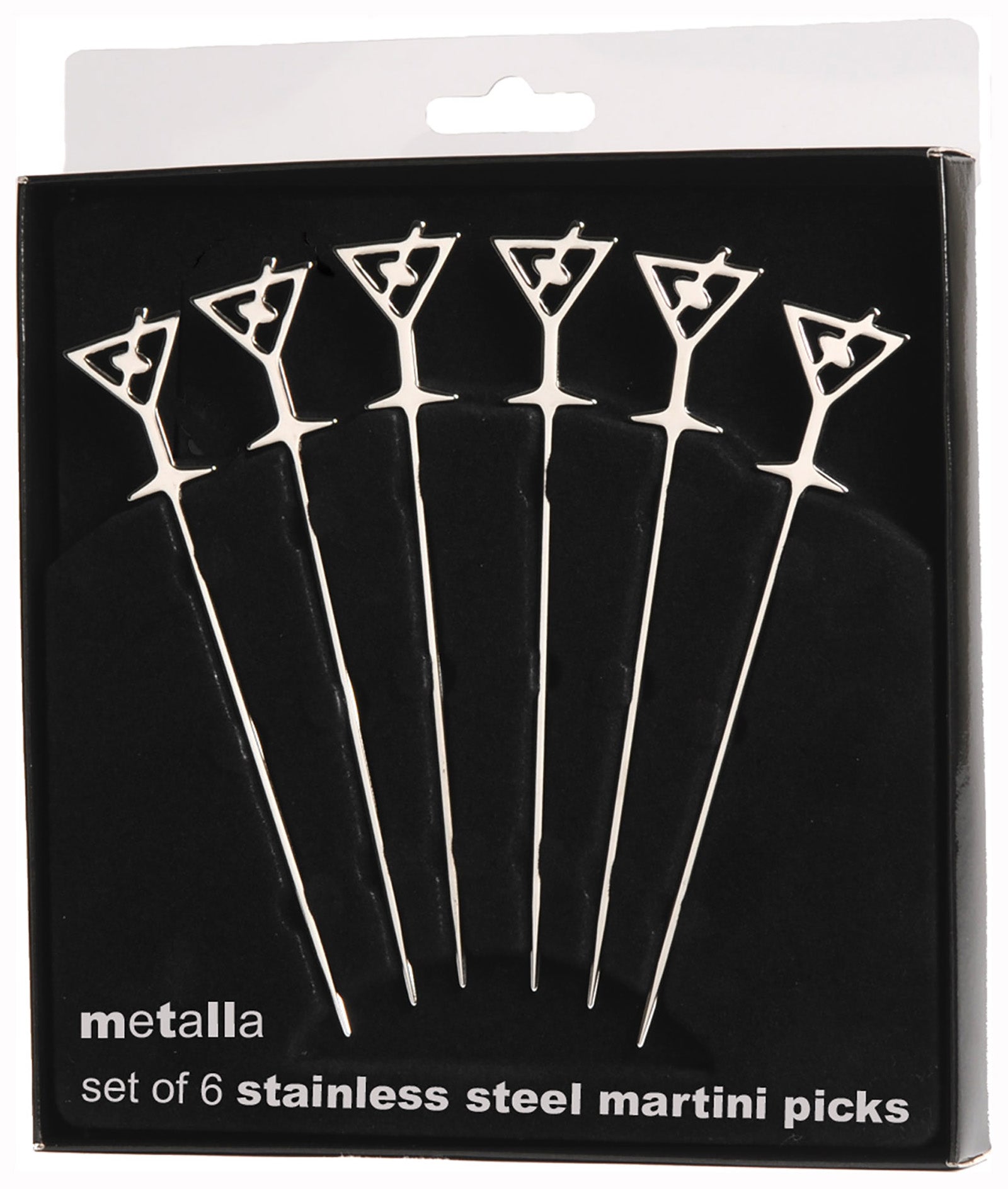 Prodyne Stainless Steel Martini Picks, Set of 6