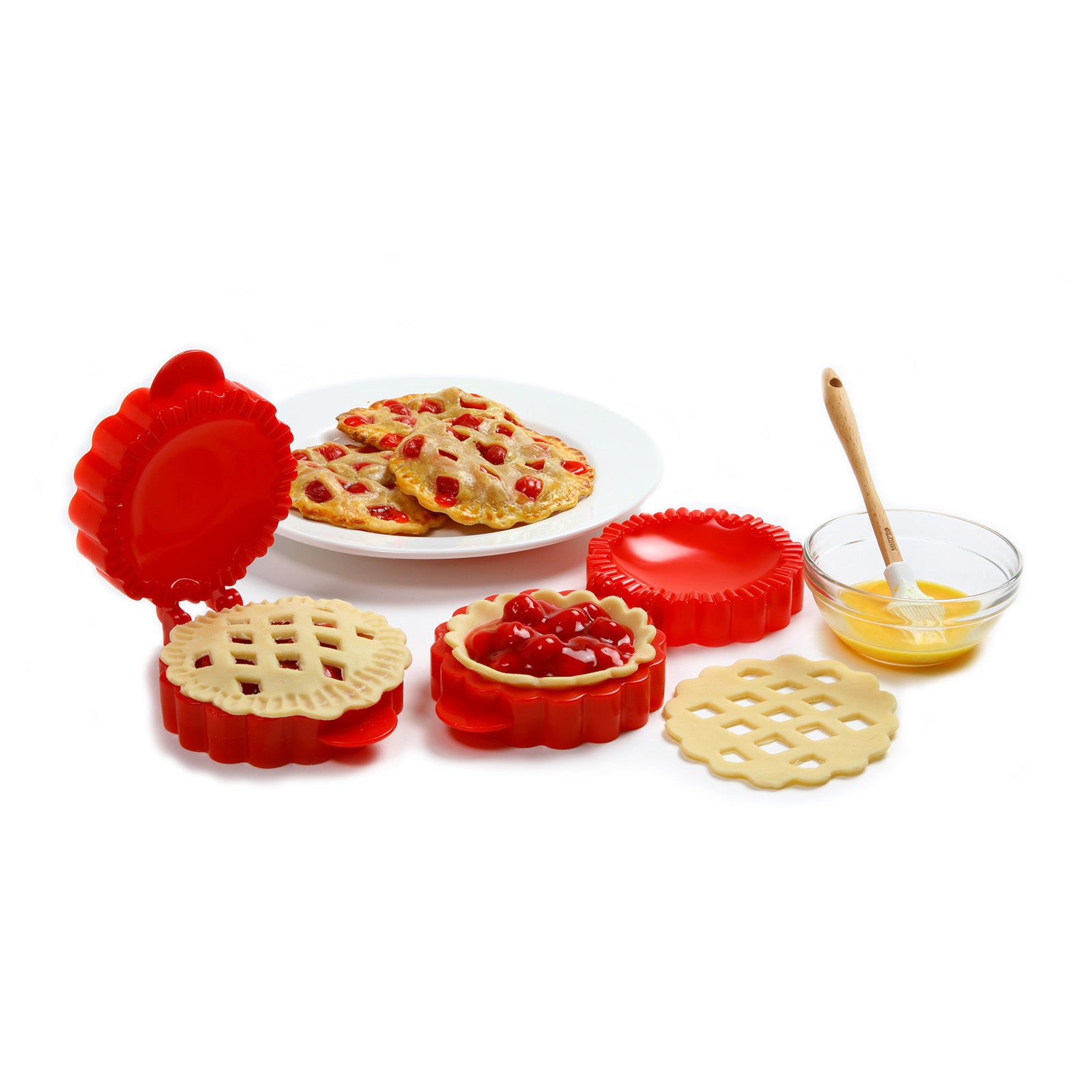 Norpro Lattice Mini Pie Mold – 4.5" x 5.75", Hand Pie Press, Decorative Crust Top