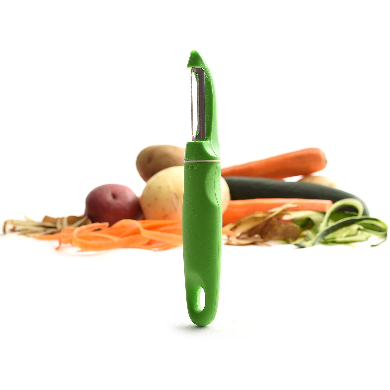 Norpro Grip-EZ Vegetable Peeler, 7.25-Inch, Green