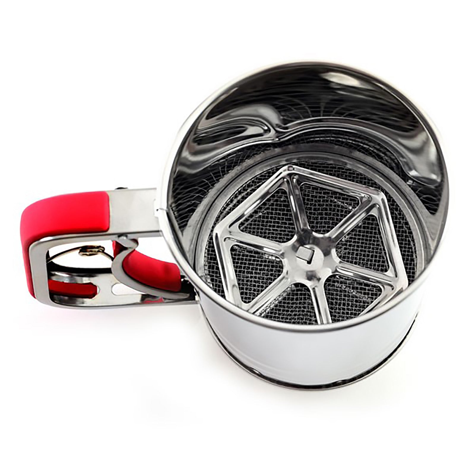 Norpro Stainless Steel Flour Sifter, 3 Cup, Hand Crank