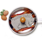 Norpro Cast Iron Pig Shaped Bacon and Grill Press with Wood Handle