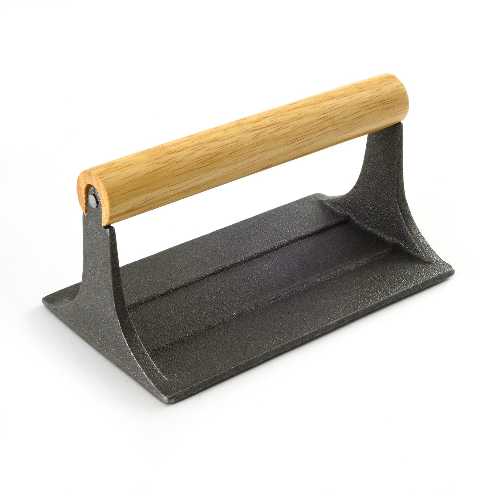 Norpro Cast Iron Bacon and Grill Press with Wood Handle