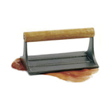 Norpro Cast Iron Bacon and Grill Press with Wood Handle