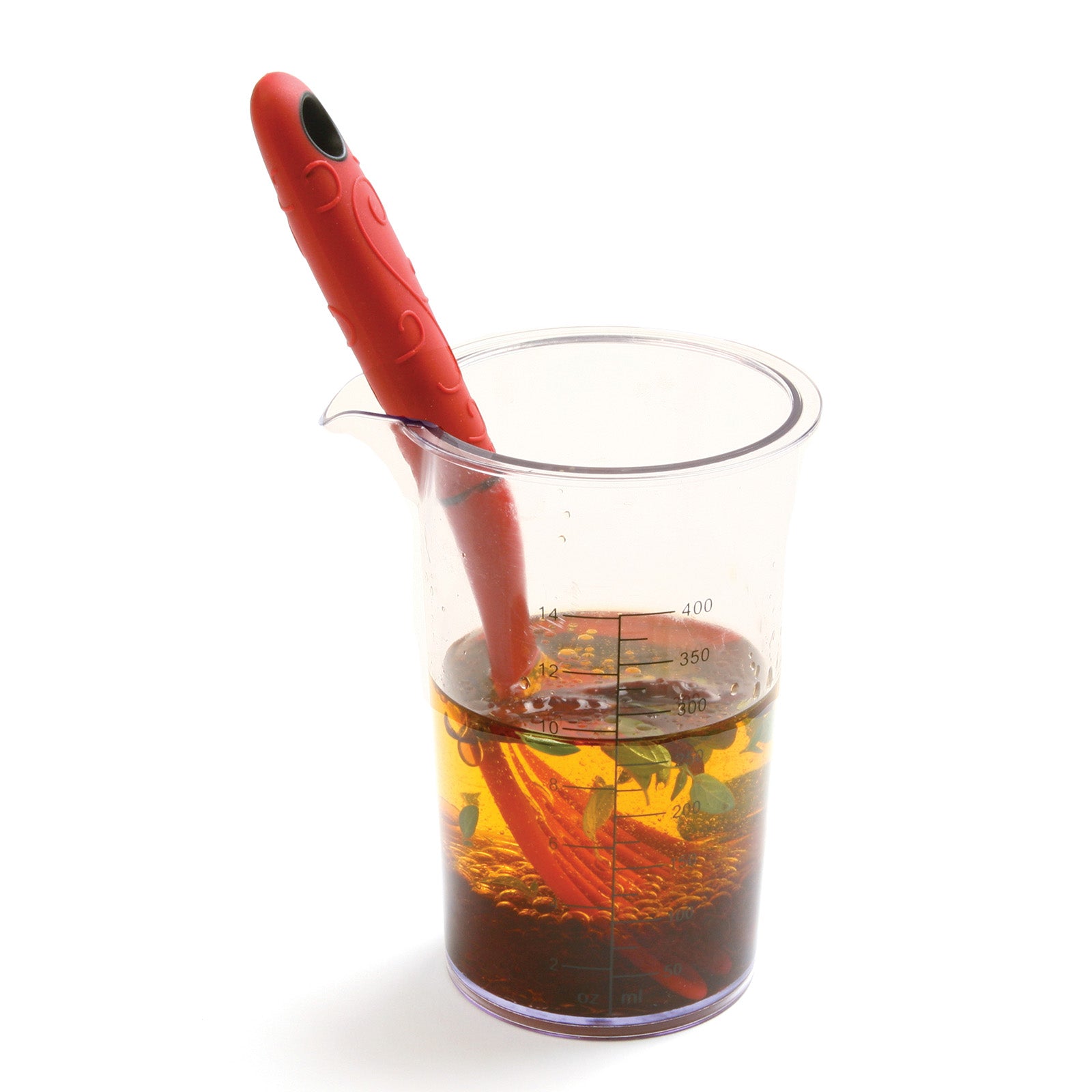 Norpro Grip-EZ Fiskie Fork and Whisk Combo Kitchen Tool, Red