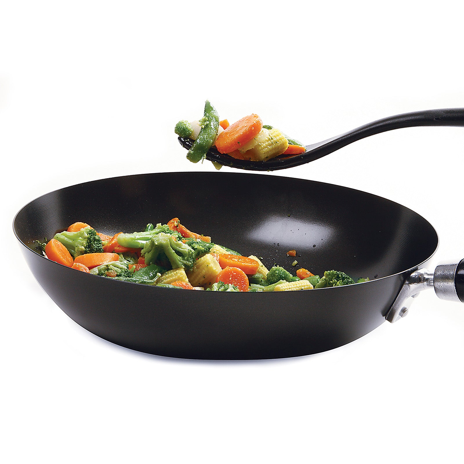 Norpro Grip-EZ Jumbo Fiskie Fork and Whisk Combo Kitchen Tool, 11-Inch, Black