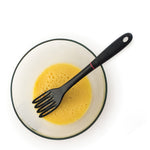 Norpro Grip-EZ Jumbo Fiskie Fork and Whisk Combo Kitchen Tool, 11-Inch, Black