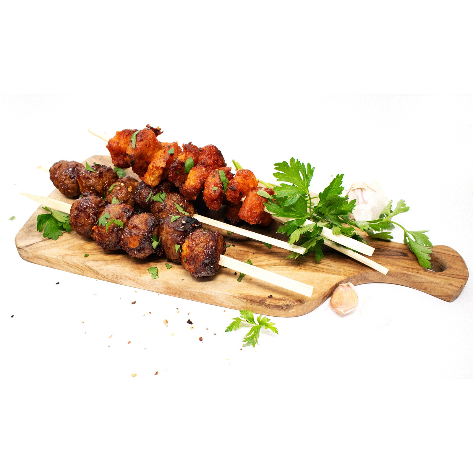 Norpro Flat Wide Bamboo Skewers, Set of 25