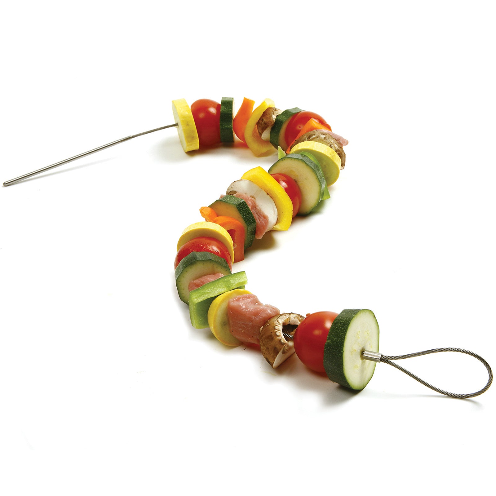 Norpro Stainless Steel Flexible BBQ Skewers, Set of 4