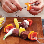 Norpro Stainless Steel Flexible BBQ Skewers, Set of 4