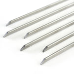 Norpro Stainless Steel 12-Inch Barbeque Skewers, Set of 6