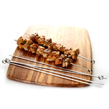 Norpro Stainless Steel 14-Inch Barbeque Skewers, Set of 6