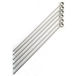 Norpro Stainless Steel 14-Inch Barbeque Skewers, Set of 6