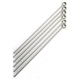 Norpro Stainless Steel 14-Inch Barbeque Skewers, Set of 6