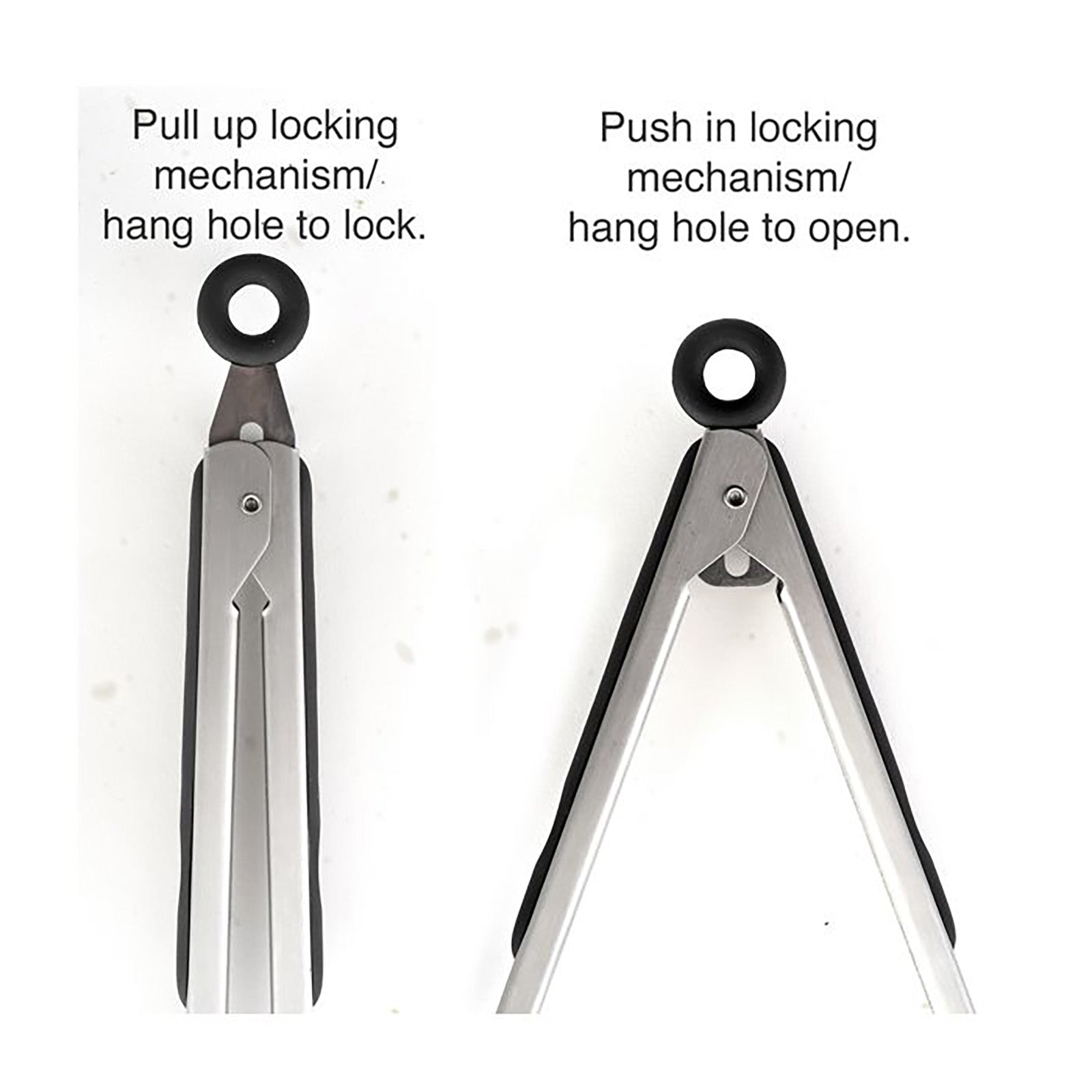 Norpro Grip-EZ Stainless Steel Locking Tongs, 12-Inch