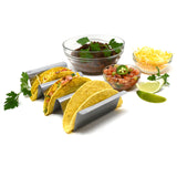 Norpro Stainless Steel Taco Rack, Holds 3 Tacos Each, Set of 2