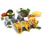 Norpro Stainless Steel Taco Rack, Holds 3 Tacos Each, Set of 2