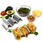 Norpro Stainless Steel Taco Rack, Holds 3 Tacos Each, Set of 2