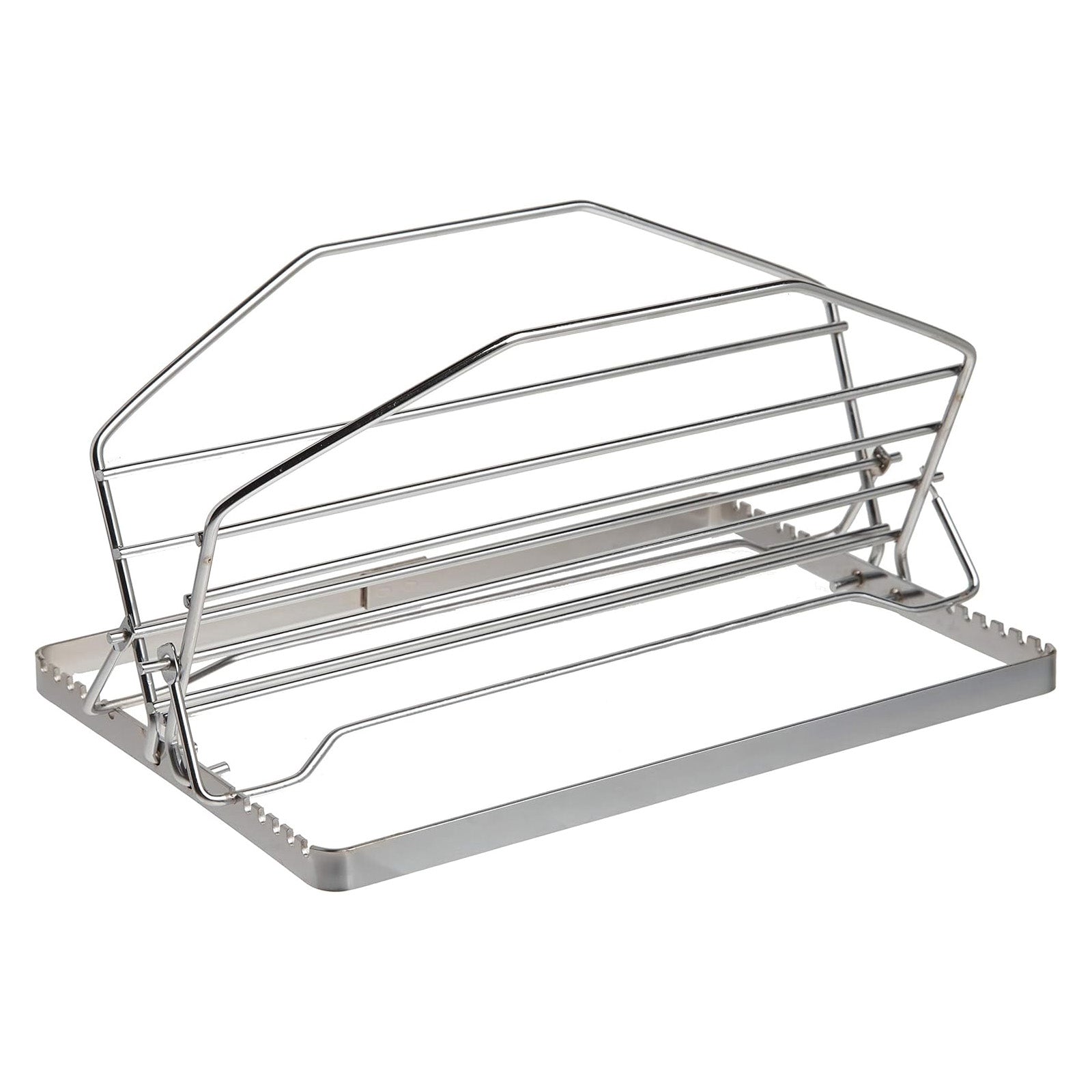 Norpro Adjustable Roast Rack, 11 Inch Nickel-Plated, 7 Positions, Silver