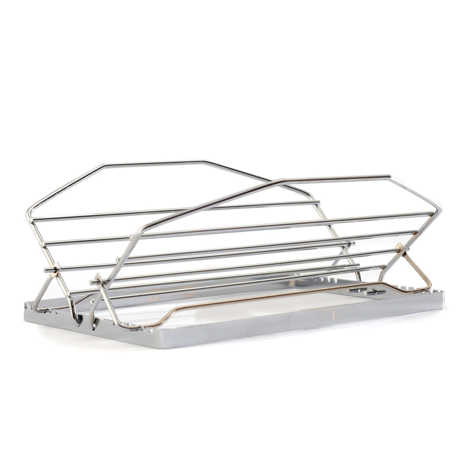 Norpro Adjustable Roast Rack, 11 Inch Nickel-Plated, 7 Positions, Silver