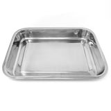 Norpro Stainless Steel 16 Inch Roast & Lasagna Pan, Heavy Duty, 2" Depth