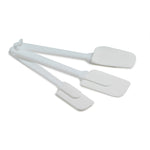 Norpro 3 Piece Plastic Spatula Set, White, Flexible & Durable