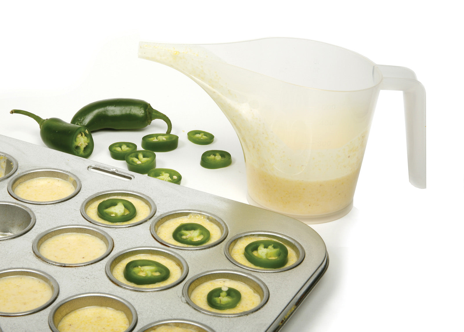 Norpro Funnel Pitcher, 2 Cup, White