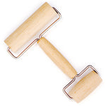 Norpro Wood Pastry/Pizza Roller, 4-Inch Hardwood Dough Roller