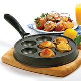 Norpro Stuffed Aebleskiver Pancake Pan with 2.25-Inch Cavities