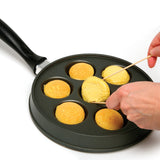 Norpro Stuffed Aebleskiver Pancake Pan with 2.25-Inch Cavities
