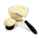 Norpro Grip-EZ Offset Cupcake Spatula, Medium, Black Handle
