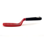 Norpro Brownie Spatula with Scalloped Blade, Red