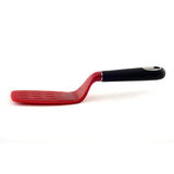 Norpro Brownie Spatula with Scalloped Blade, Red