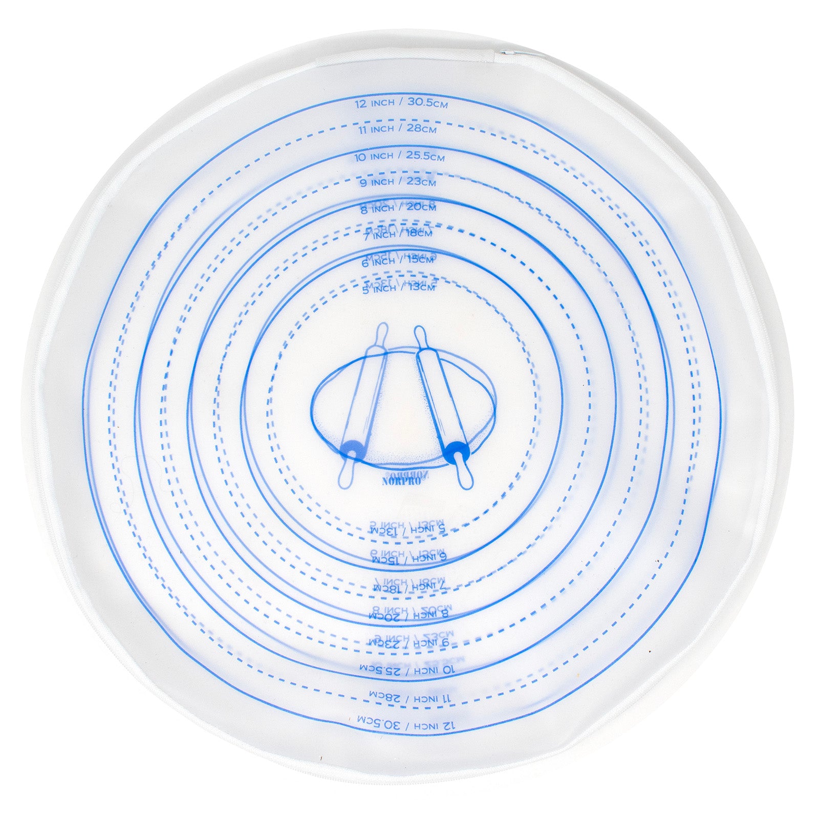 Norpro Silicone Pie Crust Dough Rolling Bag, Non-Stick, Mess-Free, 5" to 12" Crusts