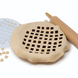 Norpro Lattice Pie Top Cutter – 10-Inch Crust Decoration Tool, White