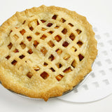 Norpro Lattice Pie Top Cutter – 10-Inch Crust Decoration Tool, White