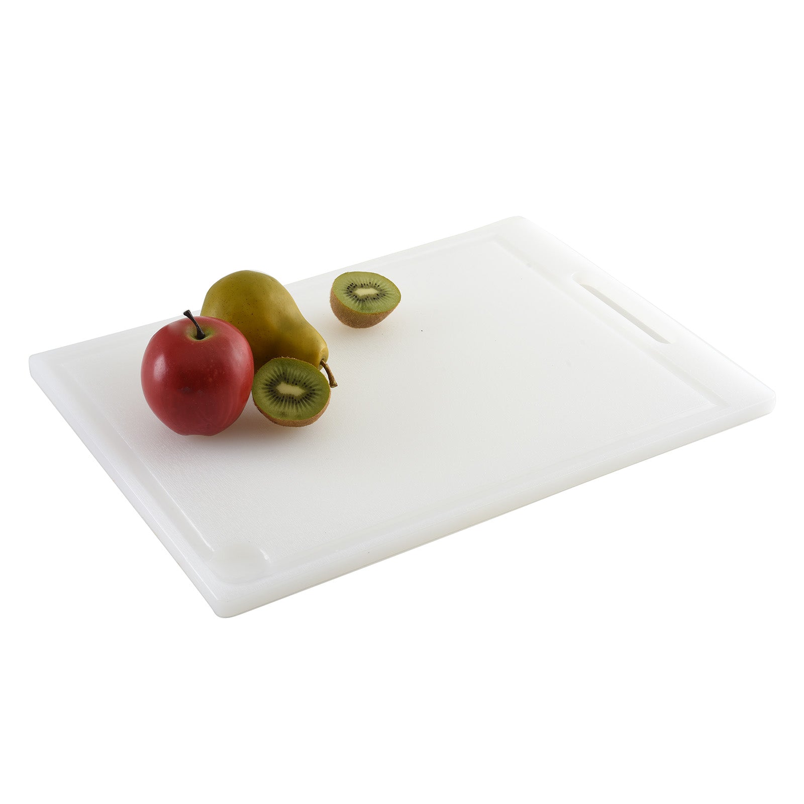 Norpro Professional 12-Inch x 18-Inch Cutting Board with Juice Groove, White